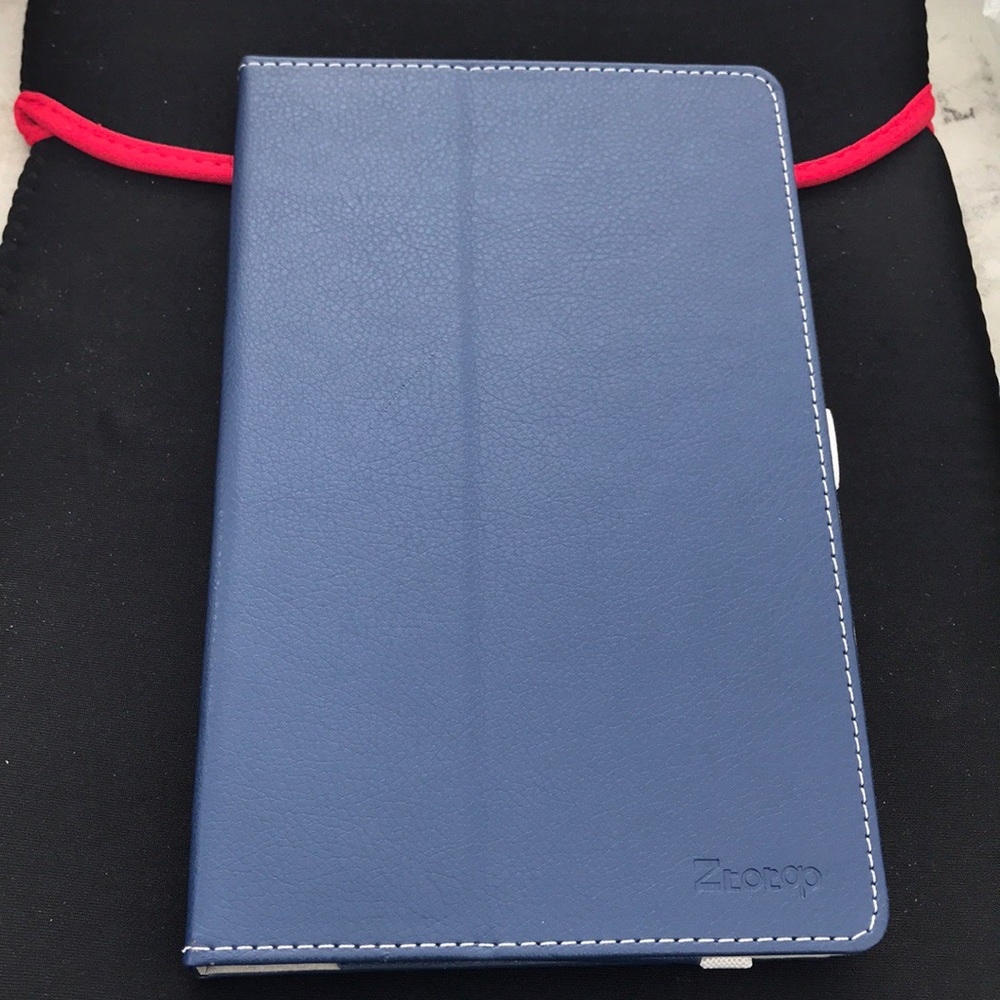 Blue Amazon Fire tablet book style case new